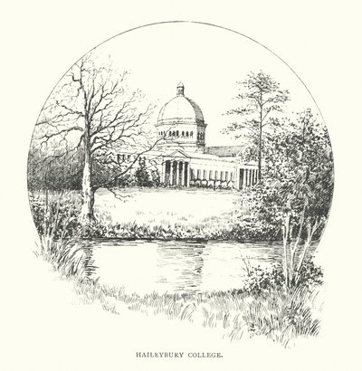 Haileybury College (litografia) autorstwa Duncan Moul
