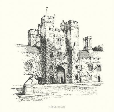 Knole House (litografia) autorstwa Duncan Moul