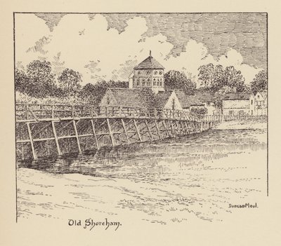 Sussex: Old Shoreham (litografia) autorstwa Duncan Moul