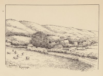 Sussex: Poynings (litografia) autorstwa Duncan Moul