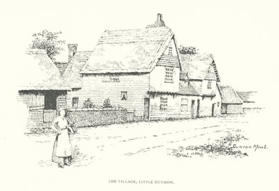 The Village, Little Dunmow (litografia) autorstwa Duncan Moul