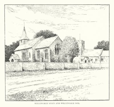 Willingale Spain i Willingale Doe (litografia) autorstwa Duncan Moul