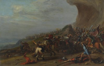 Dawid zabijający Goliata autorstwa Dutch