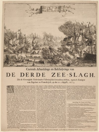 Trzecia bitwa morska autorstwa Dutch 17th Century