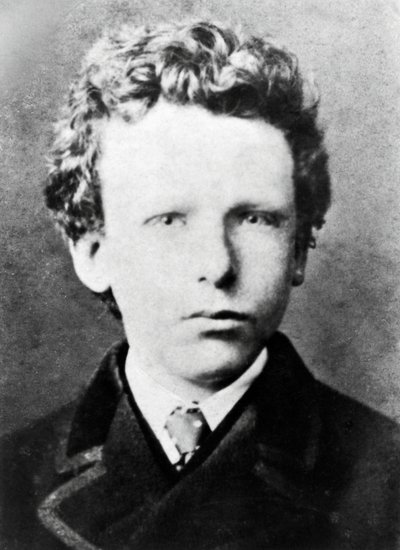 Vincent Van Gogh, około 13 lat (zdjęcie czarno-białe) autorstwa Dutch Photographer
