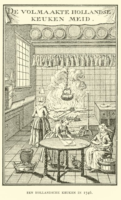 Kuchnia holenderska w 1746 r. autorstwa Dutch School