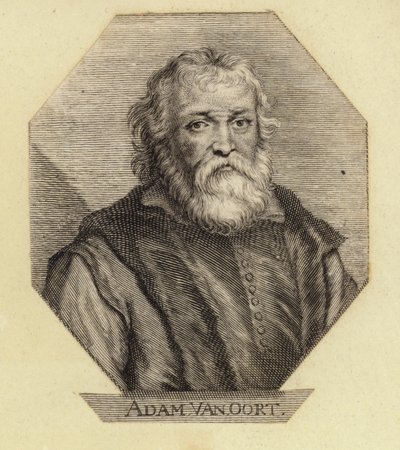 Adam Van Oort, urodzony jako Adam van Noort, belgijski artysta. Grawerowane przez Johanna Georga Waldreicha autorstwa Dutch School