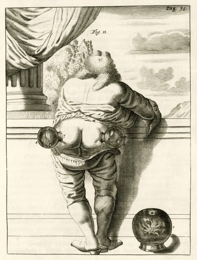 Przykład bańki, z The Practice of Medicine Frederika Dekkersa, 1694 autorstwa Dutch School