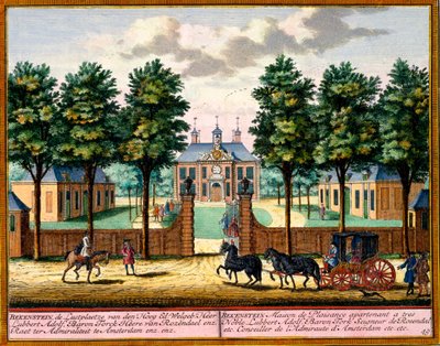 Bekenstein House of Pleasure, z Het Zeganpralent Kennemerlant autorstwa Hendricka de Letha i Matthiasa Broueriusa Van Nidka, wydany ok. 1700-30 autorstwa Dutch School