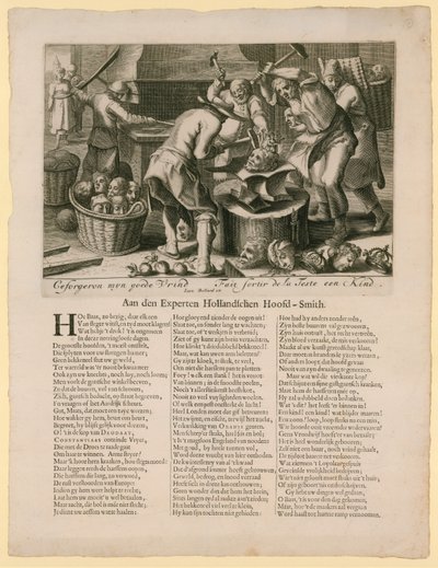 Ceforgeron myn goede vrind. Karykatura dotycząca sukcesji tronu angielskiego, 1688-89 autorstwa Dutch School