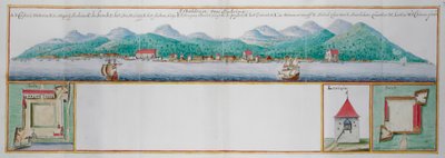 Kolorowy widok Amboyna. autorstwa Dutch School
