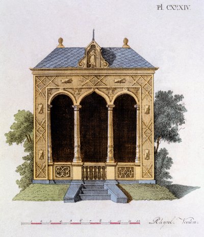 Projekt z Magazine of Garden Gems autorstwa G. van Laara, opublikowany 1802 autorstwa Dutch School