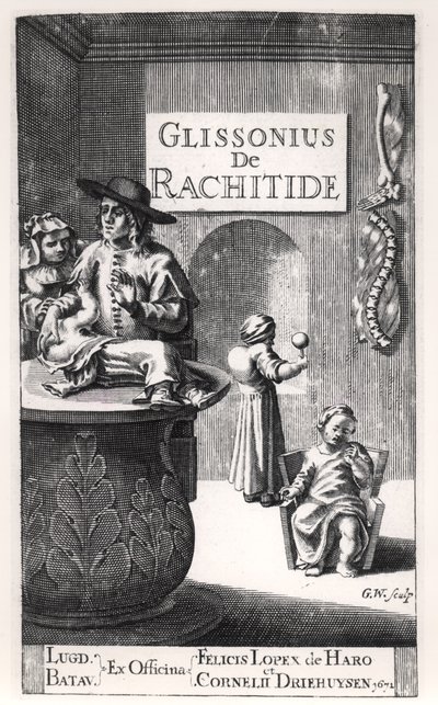 Francis Glisson (1597-1677) opublikowany w Leiden, 1671 autorstwa Dutch School