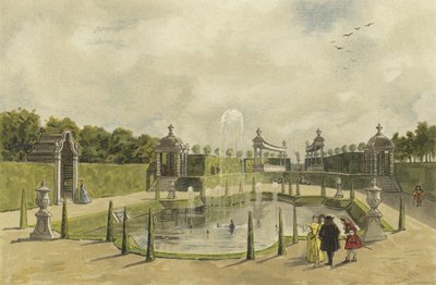 Ogród willi, początek XVIII w. autorstwa Dutch School