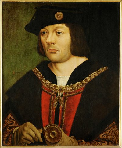 Guillaume III de Croy, lord Chievres, wpływowy doradca Filipa Pięknego, syna cesarza Maksymiliana, nauczyciel ... autorstwa Dutch School