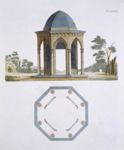 Ilustracja z magazynu Garden Gems autorstwa G Van Laara, 1802 autorstwa Dutch School