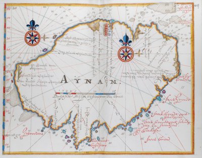 Wyspa Aynam (Hainan), w pobliżu południowo-zachodniego wybrzeża Chin. autorstwa Dutch School
