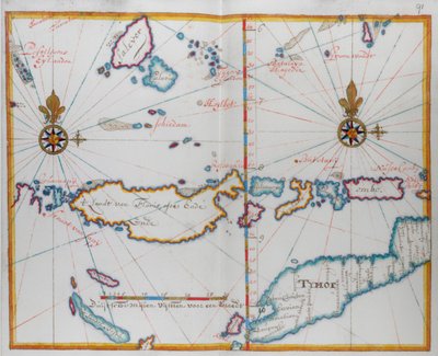 Wyspa Timor i okolice. autorstwa Dutch School