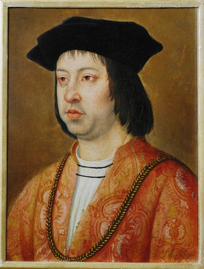 Król Ferdynand II Aragoński ... (olej na drewnie) autorstwa Dutch School