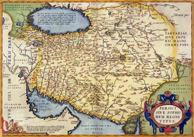 Mapa Persji, z Theatrum Orbis Terrarum, wyd. Abraham Ortelius (1527-98) Antwerpia, ok. 1590 autorstwa Dutch School