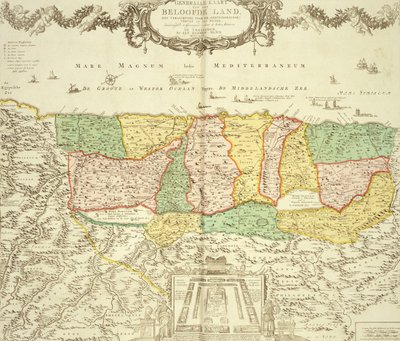 Mapa Ziemi Świętej, wyd. Jan Barend Elwe, Amsterdam, 1742 autorstwa Dutch School