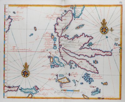 Moluki (Maluku), Wyspy E. Indie, Indonezja. autorstwa Dutch School