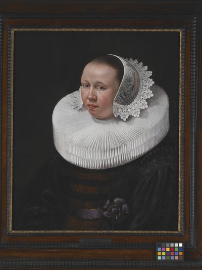 Portret kobiety (olej na drewnie) autorstwa Dutch School