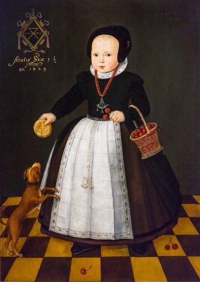 Portret Grietge Maertensdochter, 1629 (olej na drewnie) autorstwa Dutch School