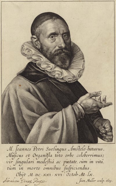 Portret Jana Pieterszoon Sweelincka autorstwa Dutch School