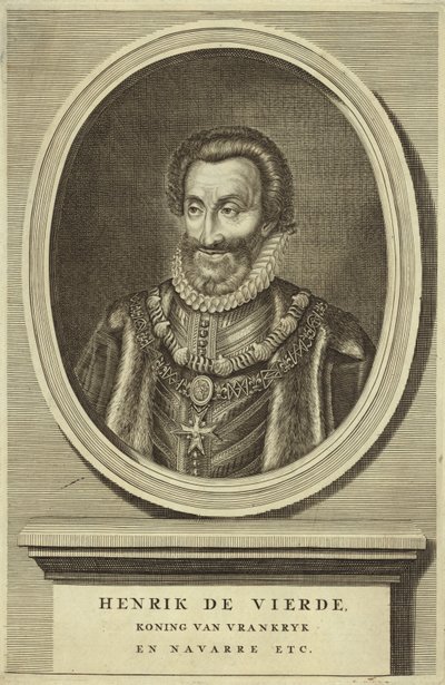 Portret króla Henryka IV Francji autorstwa Dutch School