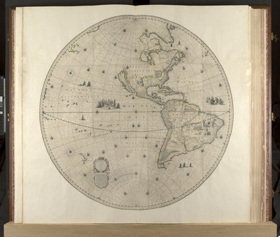 Ameryka, Klencke Atlas, c.1660 (grawerowanie) autorstwa Dutch School