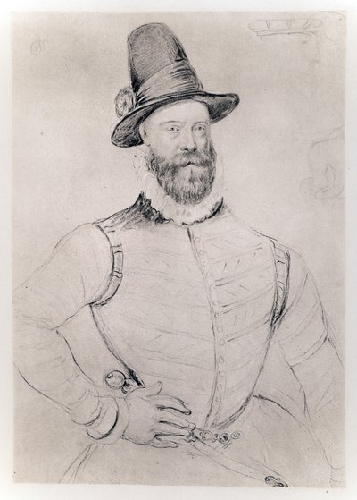 Regent Morton (ok. 1516-81) z „Jakuba I i VI”, wydrukowany przez Manzi Joyant & Co. Paris autorstwa Dutch School