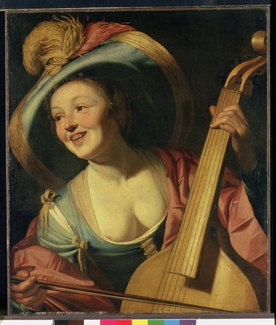 Odtwarzacz Viola da Gamba autorstwa Dutch School