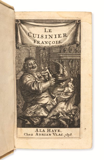 Frontispis do książki Le Cuisinier françois autorstwa Dutch School