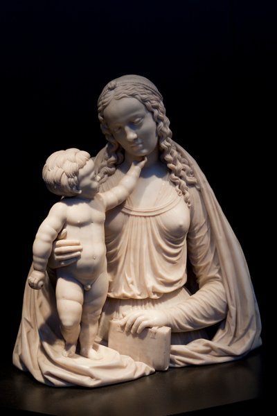 Dziewica z Dzieciątkiem, ok. 1525, Skarbiec Katedralny, Katedra Św. Michała i Św. Guduli (metaloplastyka) autorstwa Dutch School