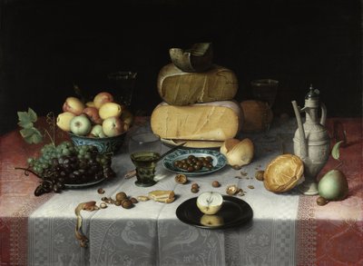 Martwa natura z serem, c. 1615 autorstwa Dyck