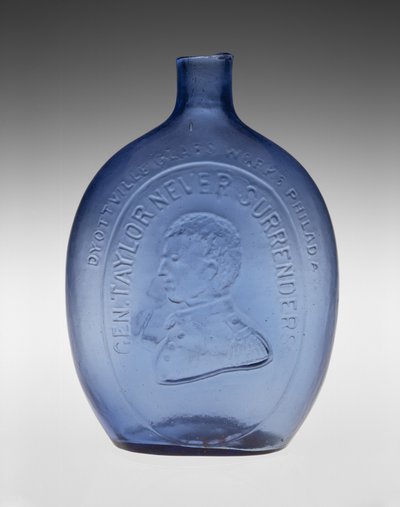 Figurka Kolba, ok. 1847 (szkło bezołowiowe) autorstwa Dyottville Glass Works