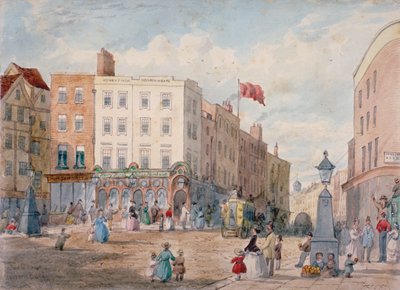 Middle Row, Holborn, Londyn, 1867 autorstwa EH Dixon