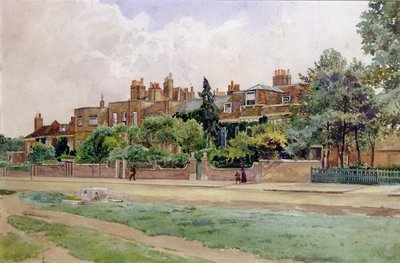Domy Wrena i Faradaya w Hampton Court autorstwa E.H. Fitchew