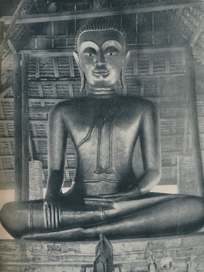 Chwała Centralnej Świątyni w Wat Suthat, Bangkok, ok. 1935 r. autorstwa ENA