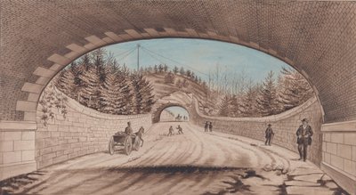 Central Park, droga poprzeczna nr 2, 1870. autorstwa EP
