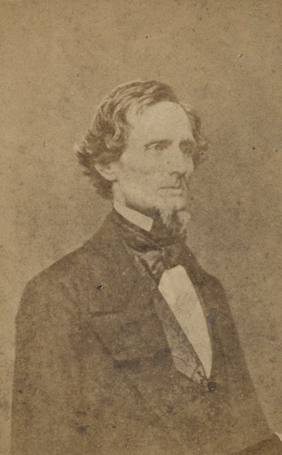 Jefferson Davis (srebrny odbitka albumu) autorstwa E. Anthony