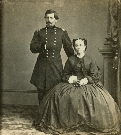 Generał dywizji George B. McClellan i jego żona, opublikowane przez Anthony