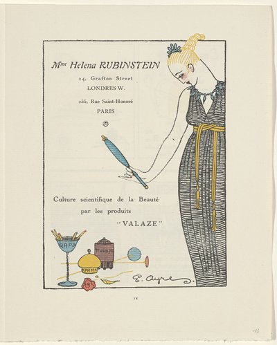 Gazette du Bon Ton, 1914 - nr. 6, s. IX: Reklama Helena Rubinstein (tytuł na obiekcie) autorstwa E. Ayres
