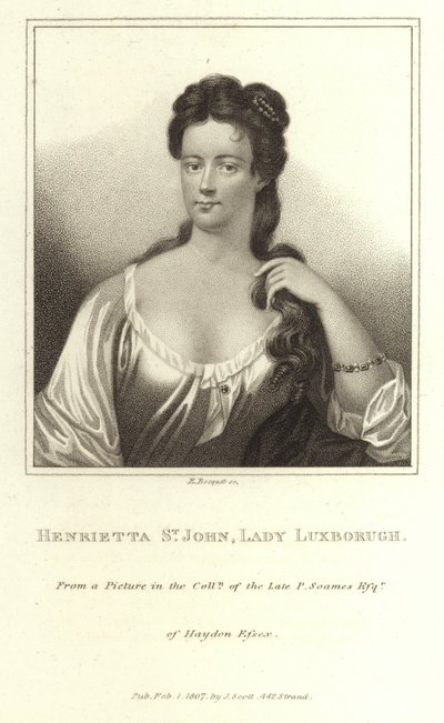Henrietta St John Lady Luxborough autorstwa E. Bocquet
