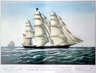 „Clipper Ship Flying Cloud”, 1851-1907 autorstwa E Brown Jr