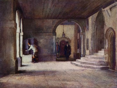 Eton: The Cloisters (kolor lito) autorstwa E. D. Brinton
