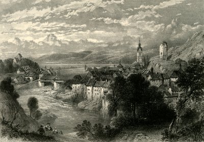"Laufenburg", ok. 1872 r. autorstwa E I Roberts