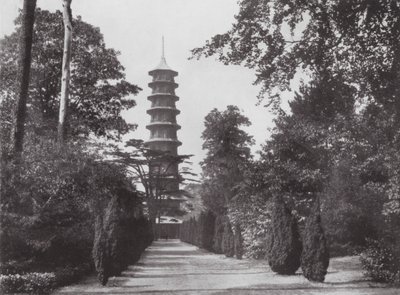Kew Gardens, ok. 1900 r. (zdjęcie czarno-białe) autorstwa E. J. Wallis