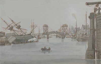 Most Yarmouth, sierpień 1829 autorstwa E. M. Henderson